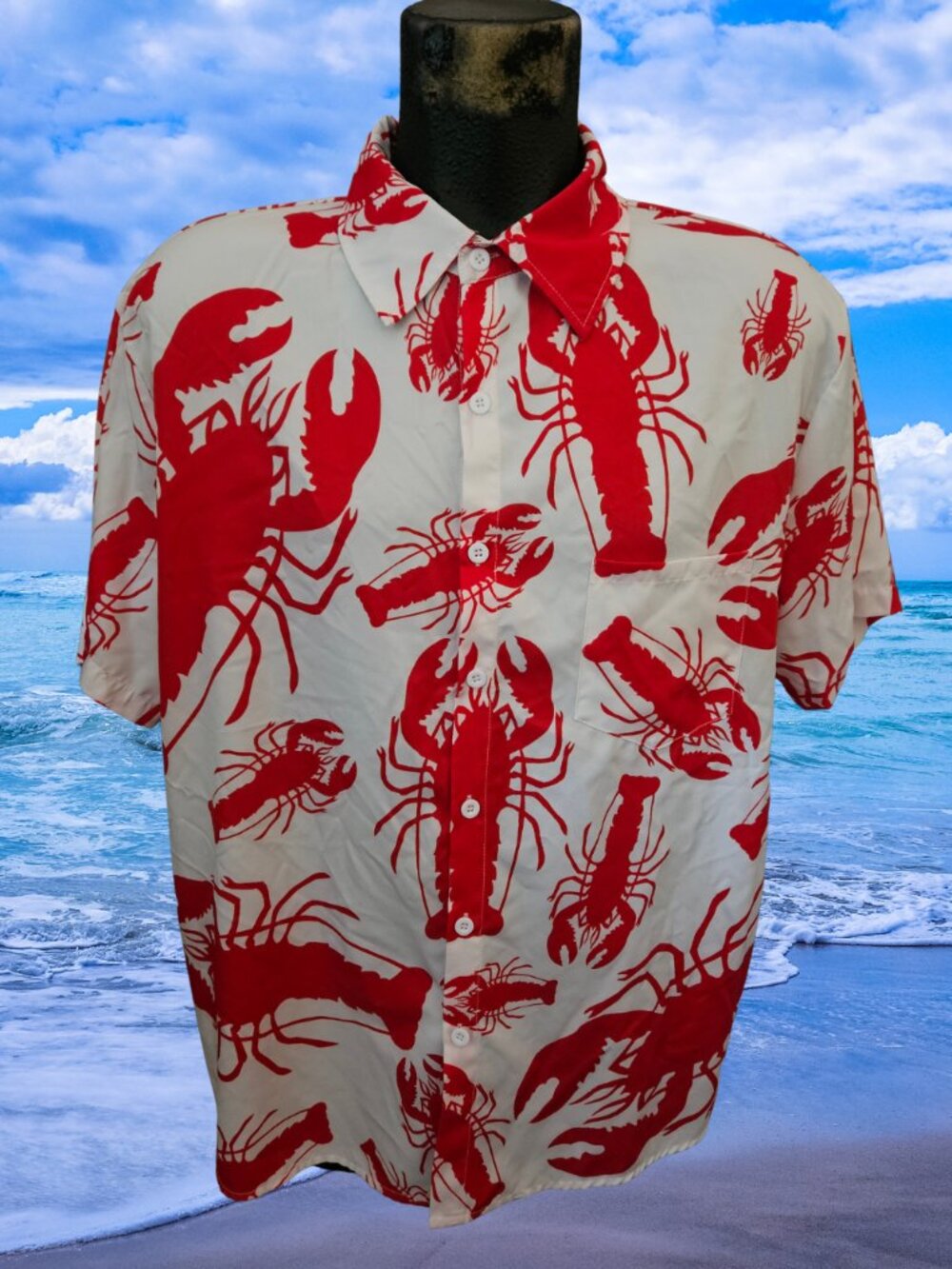 Ultimate Summer Party Shirt . . . . Men's Size XL Red Lobster Shirt Size XL